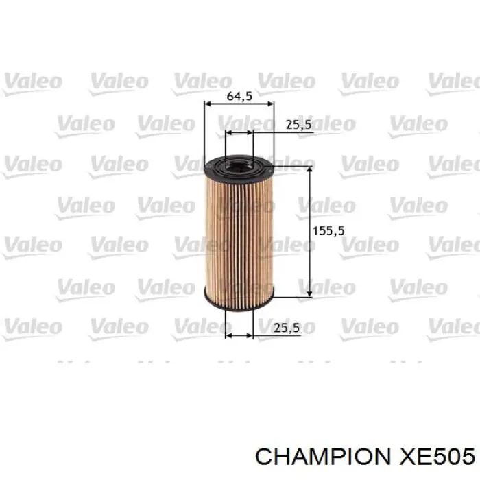 XE505 Champion filtro de aceite