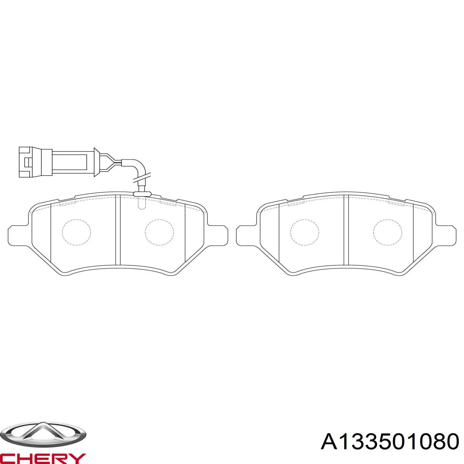 A133501080 Chery Pastillas delanteras