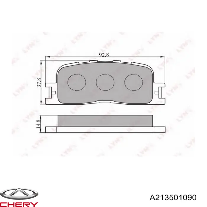Pastillas traseras de freno Chery A213501090 precio, desde 25,44 EUR