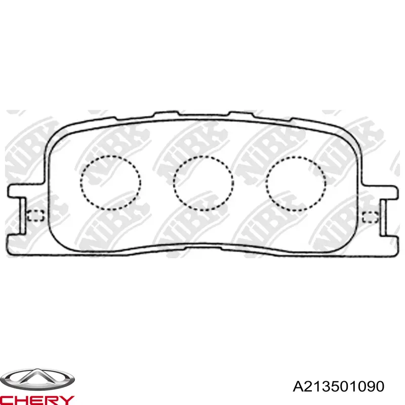 Comprar A213501090 Chery Pastillas de freno traseras