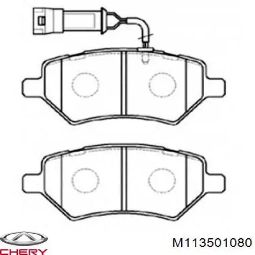 Pastillas freno delanteras Chery M113501080 precio, desde 18,17 EUR