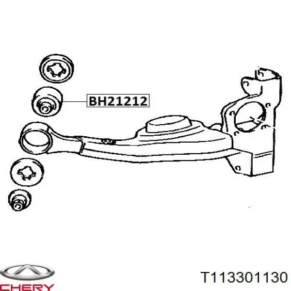 3428-17SC Fitshi suspensión, brazo oscilante, eje trasero