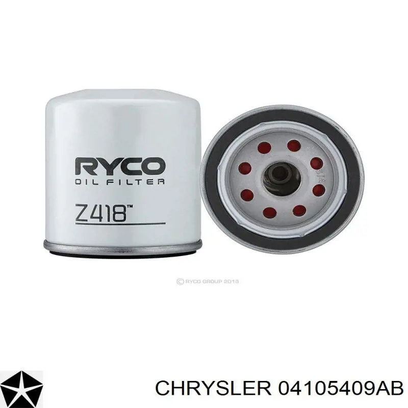 Filtro de aceite Chrysler 04105409AB precio, desde 4,39 EUR