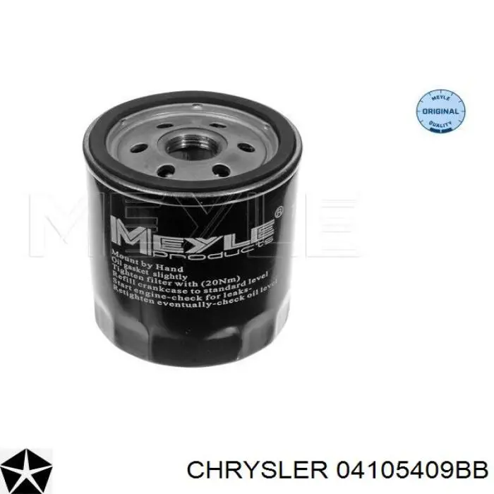 04105409BB Chrysler filtro de aceite