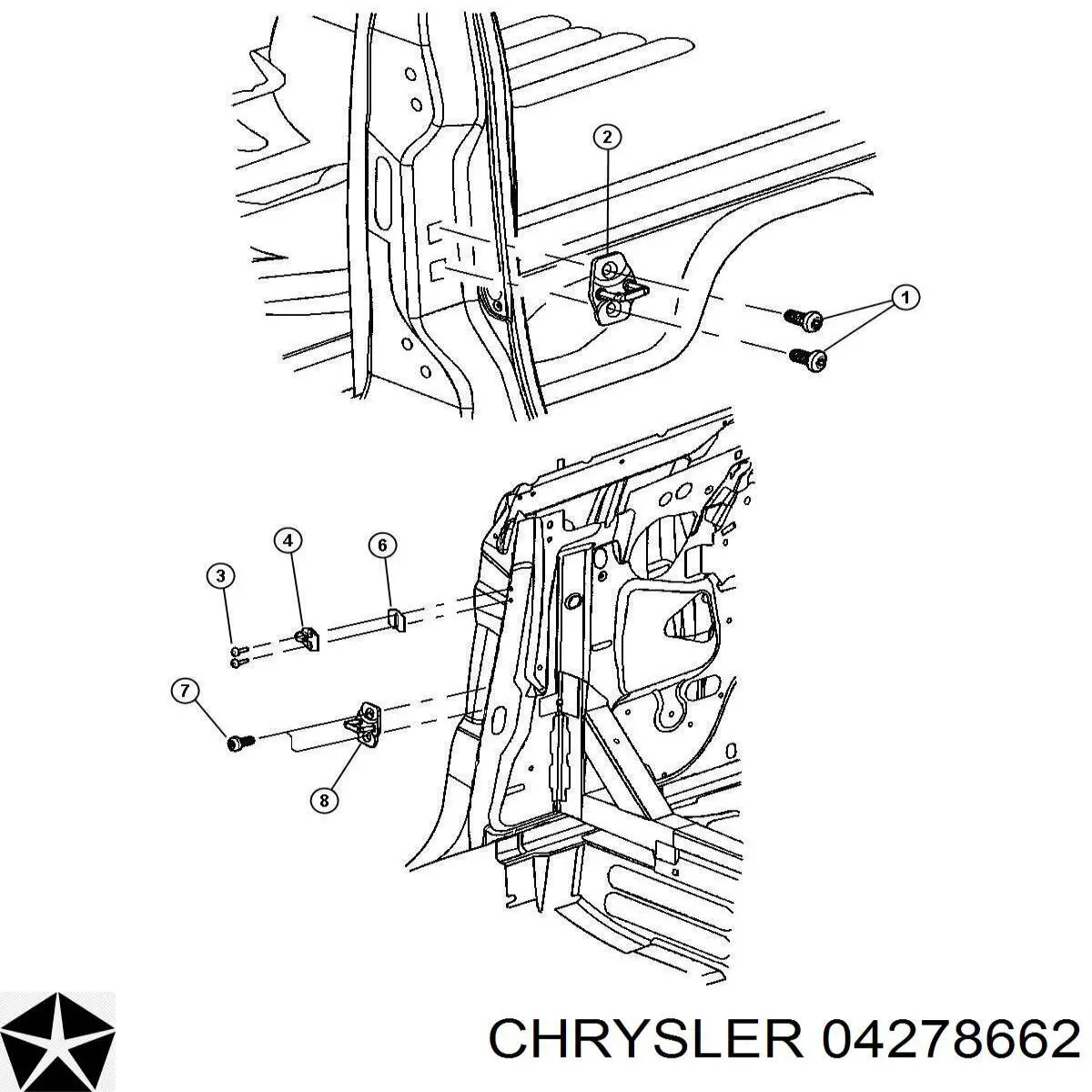 K04278662 Fiat/Alfa/Lancia junta, parabrisas