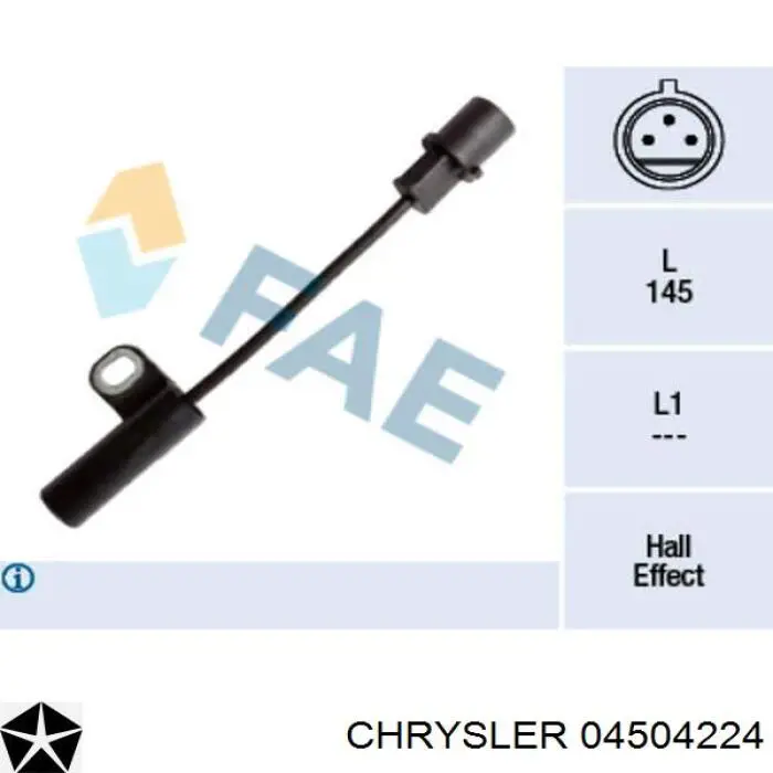 04504224 Chrysler sensor de cigüeñal
