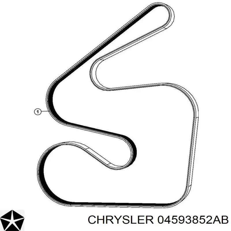 Correa de transmisión trapezoidal Chrysler 04593852AB precio, desde 23,52 EUR