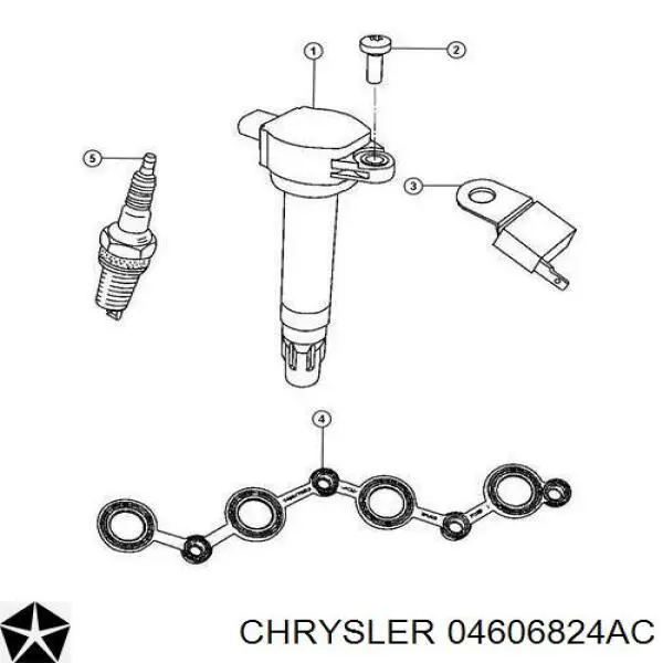 Bobina de chispa Chrysler 04606824AC precio, desde 27,59 EUR
