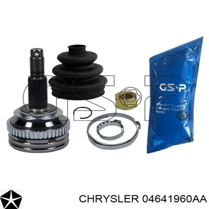 04641960AA Chrysler árbol de transmisión delantero derecho