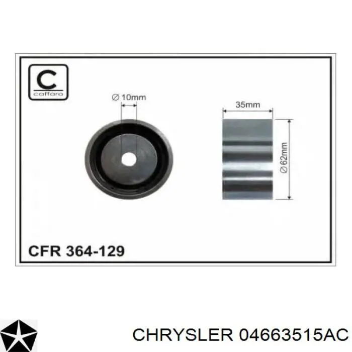 04663515AC Chrysler tensor correa distribución