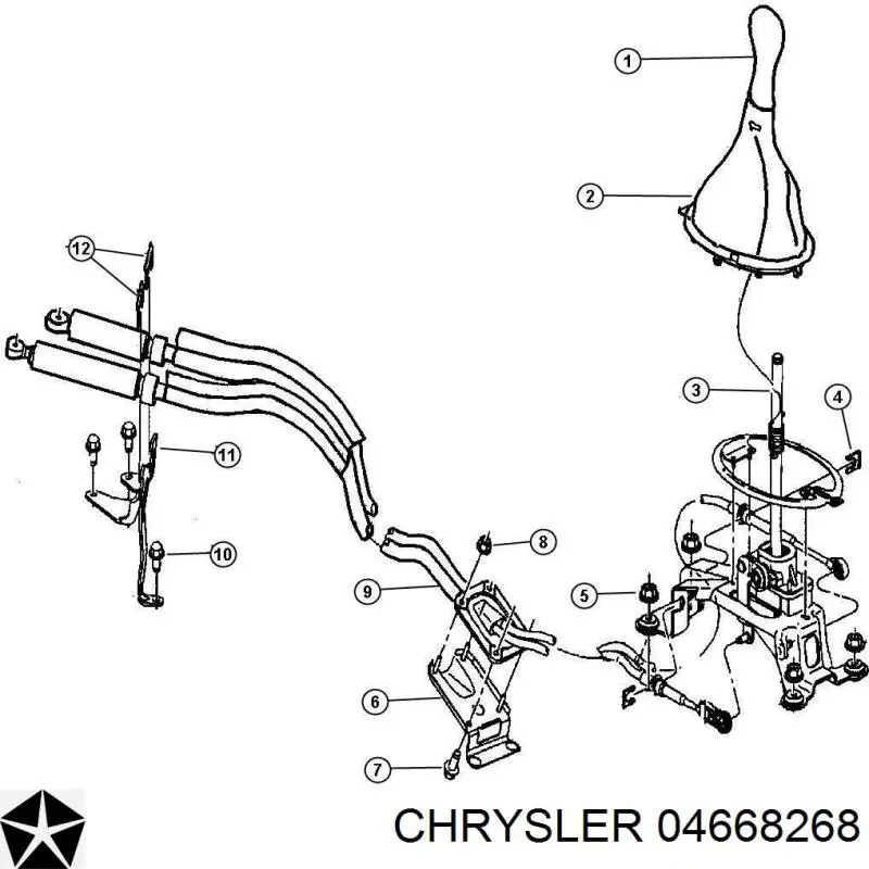 Cables De Accionamiento, Caja De Cambios para Chrysler PT Cruiser 
