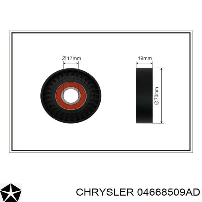04668509AD Chrysler tensor de correa poli v