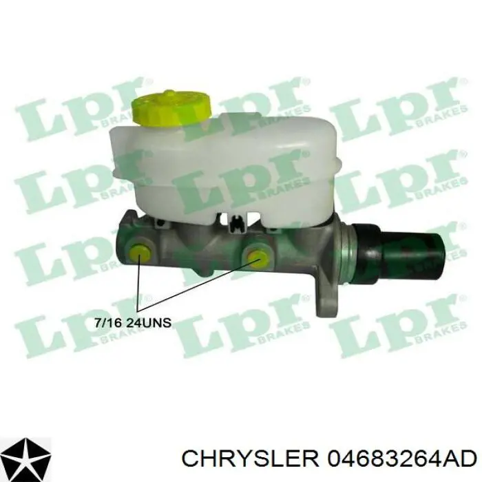 04683264AD Chrysler cilindro principal de freno