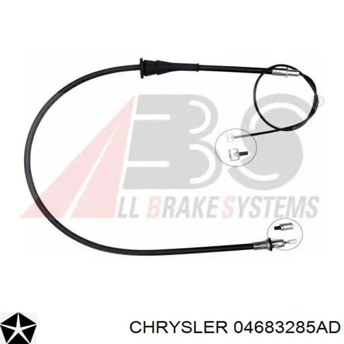 4683285AC Chrysler cable de freno de mano delantero