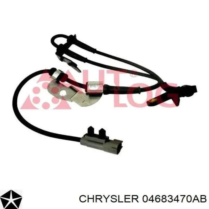 04683470AB Chrysler sensor abs delantero derecho