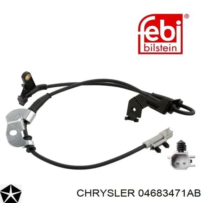 04683471AB Chrysler sensor abs delantero izquierdo