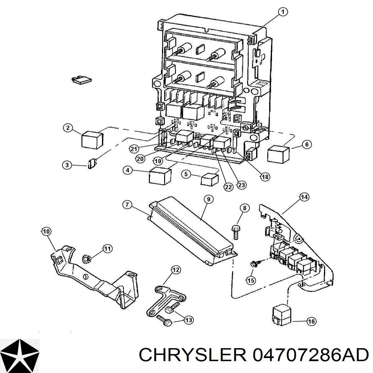 Comprar 04707286AD Chrysler Rele del ventilador de habitaculo