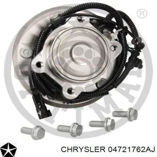 04721762AJ Chrysler cubo de rueda trasero