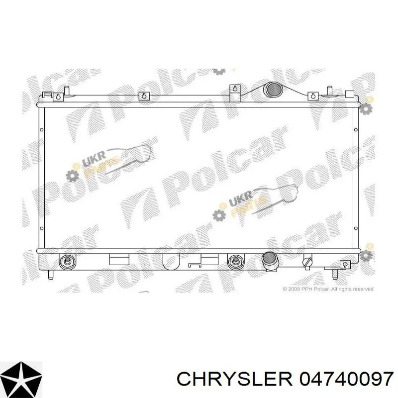 04740097 Chrysler radiador