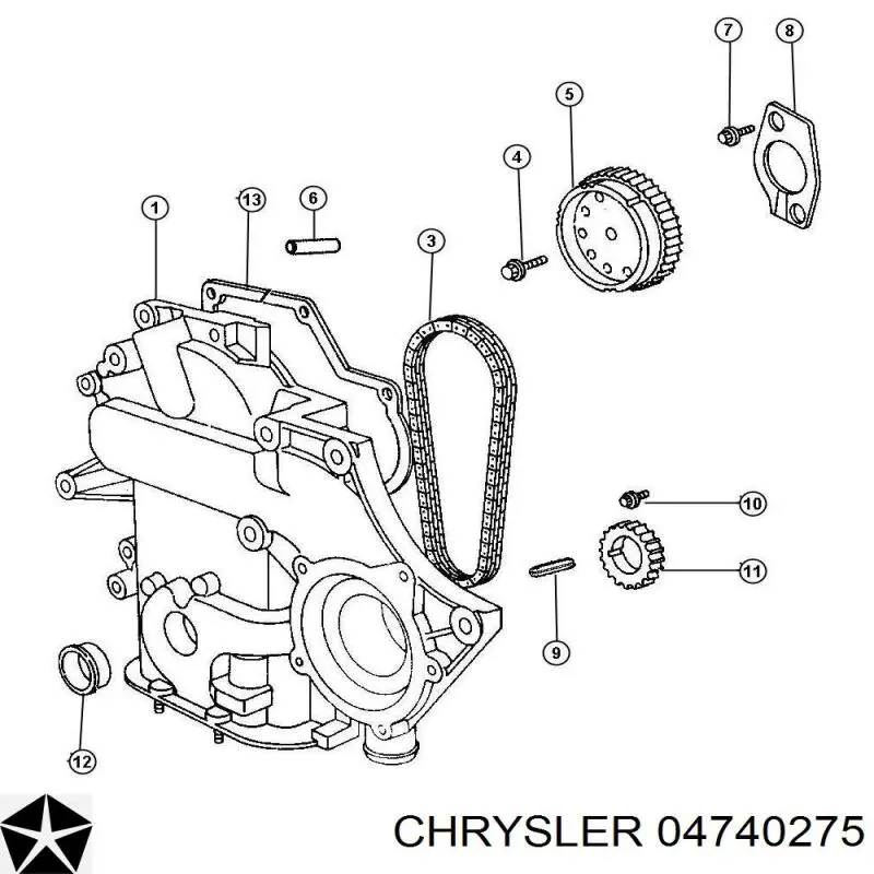 04740275 Chrysler cadena de distribución