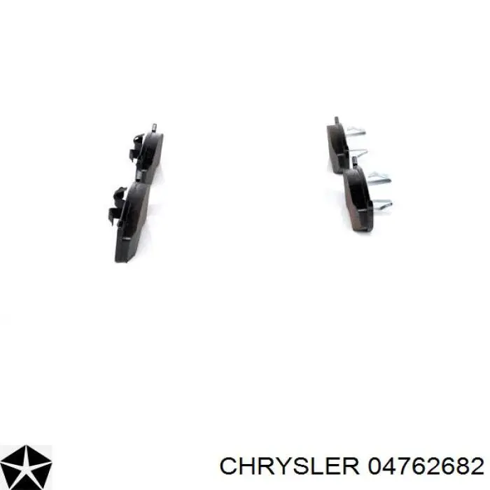 04762682 Chrysler pastillas de freno delanteras