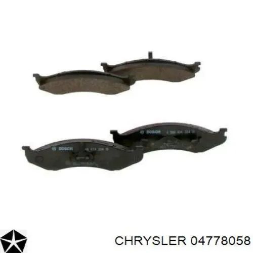 04778058 Chrysler pastillas de freno delanteras