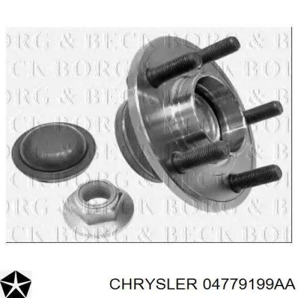 04779199AA Chrysler cubo de rueda delantero