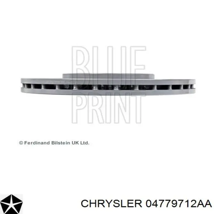 04779712AA Chrysler freno de disco delantero