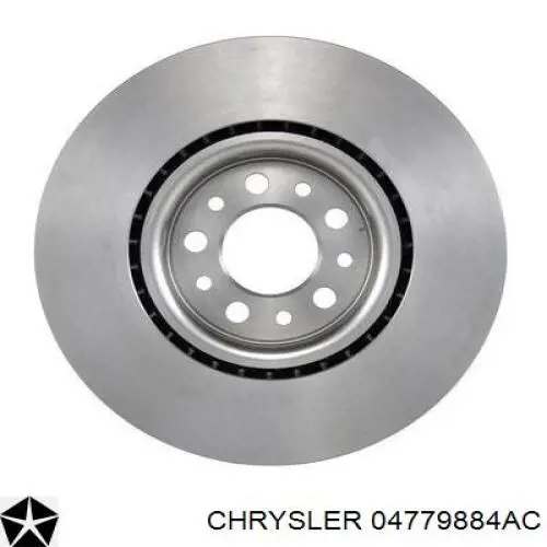 04779884AC Chrysler freno de disco delantero