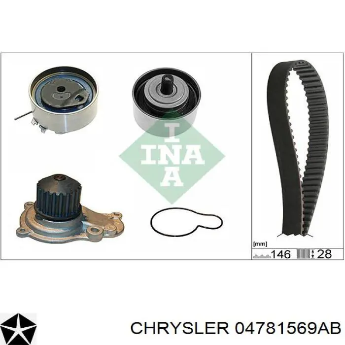 Comprar 04781569AB Chrysler Polea correa distribución