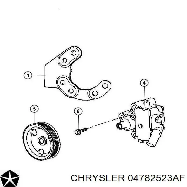 Bomba de dirección asistida  Chrysler 04782523AF precio, desde 113,26 EUR