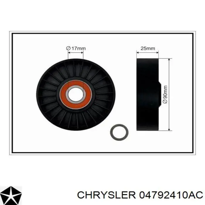 04792410AC Chrysler tensor de correa, correa poli v