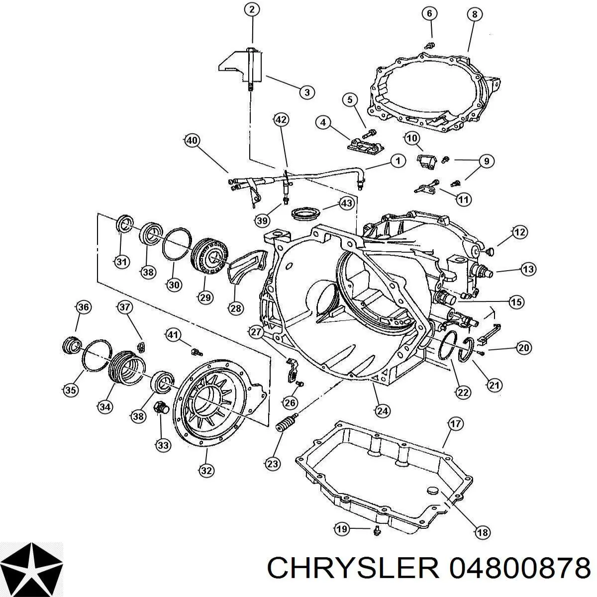 04800878 Chrysler sensor de velocidad