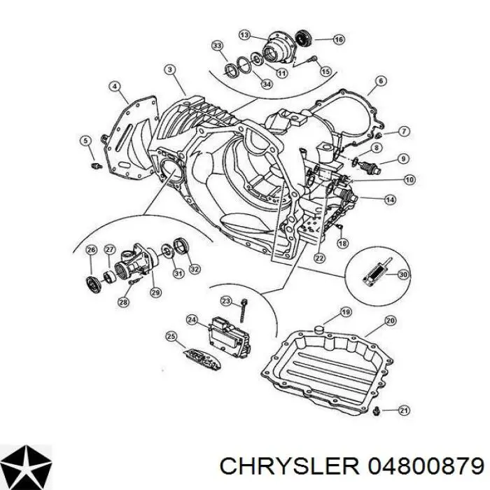 Comprar 04800879 Chrysler Sensor de velocidad de rueda