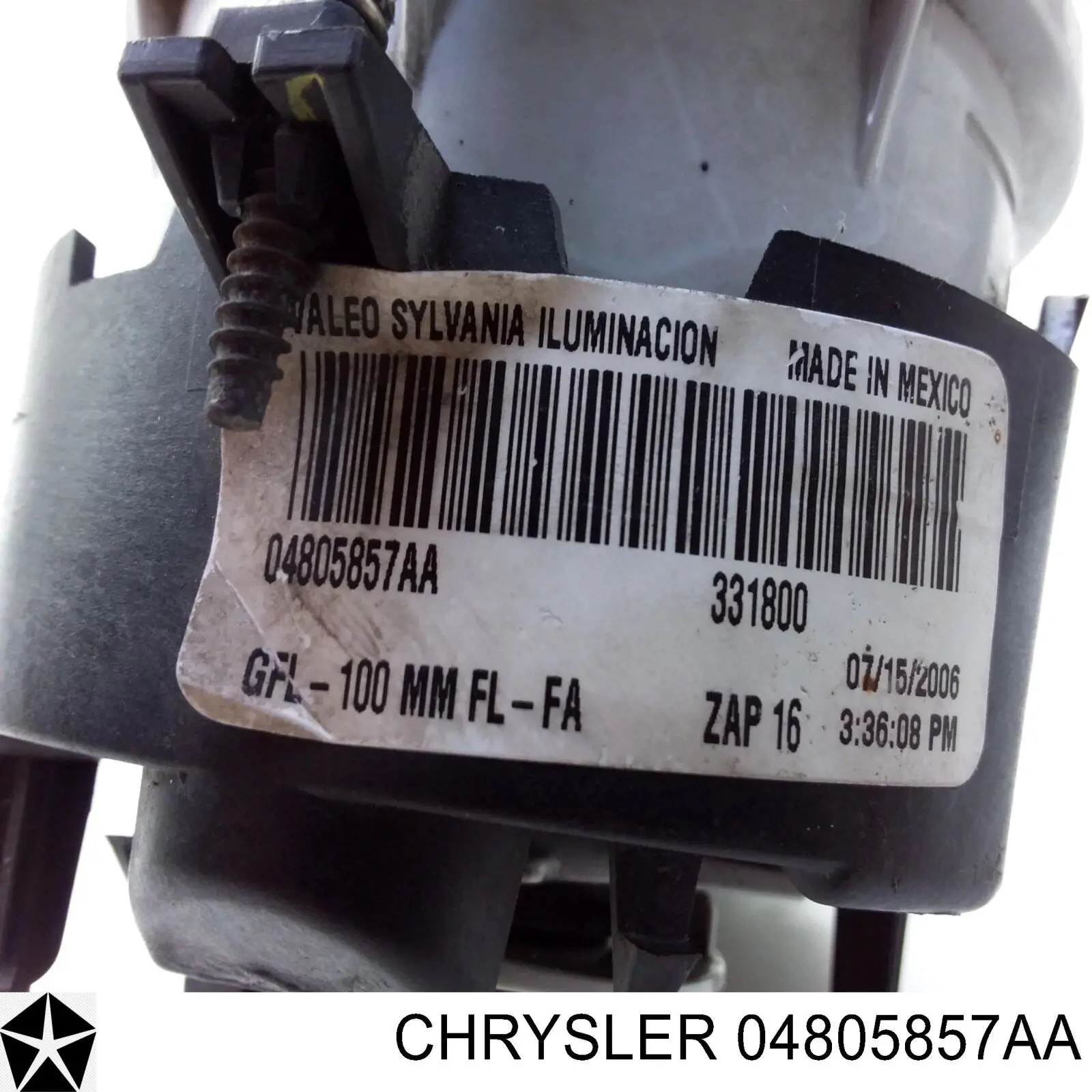 Faro antiniebla izquierdo y derecho 4805857AB Chrysler