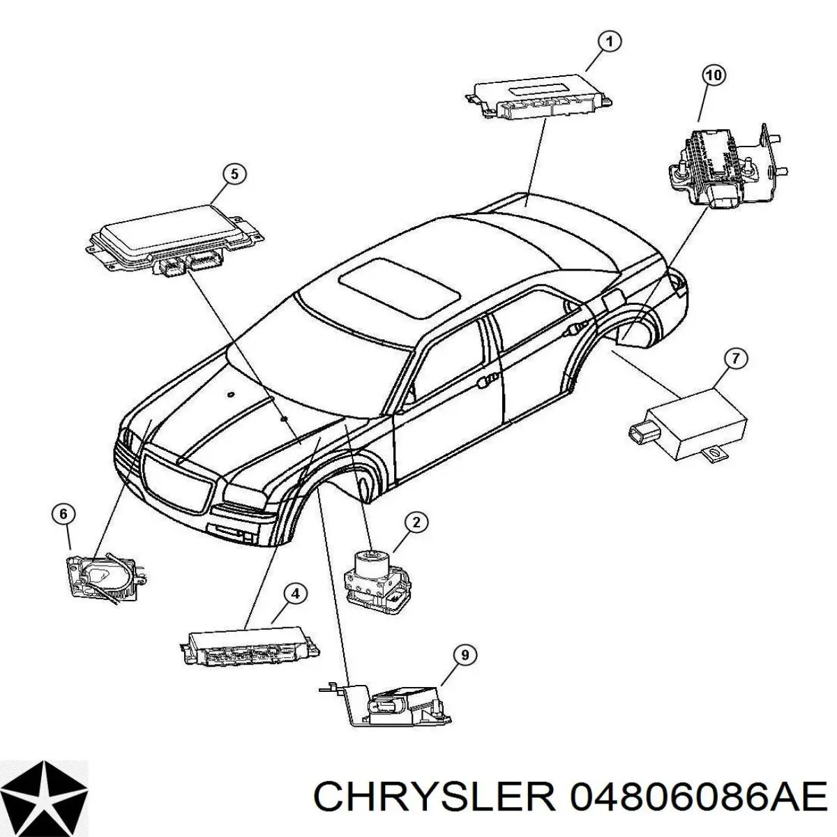 Modulo De Control De Faros (ECU) para Chrysler 300 