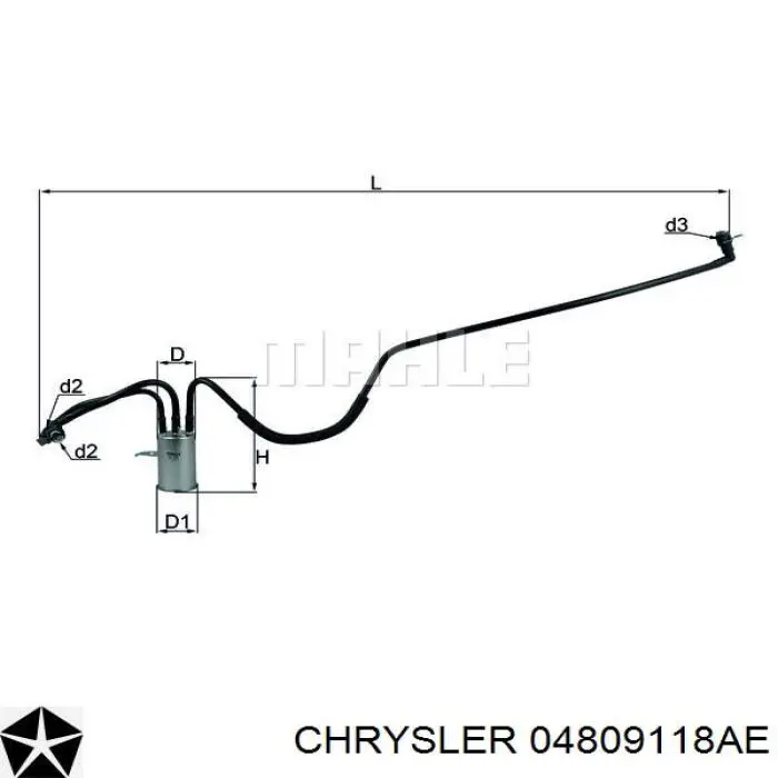 04809118AE Chrysler filtro combustible
