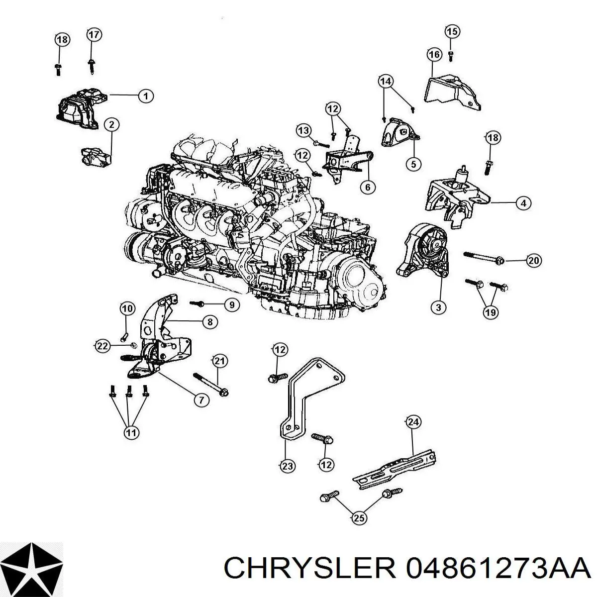 Soporte de motor izquierdo Reinhoch RH116002