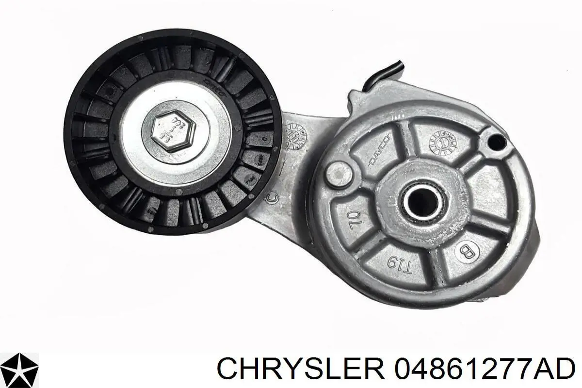 04861277AD Chrysler tensor de correa, correa poli v