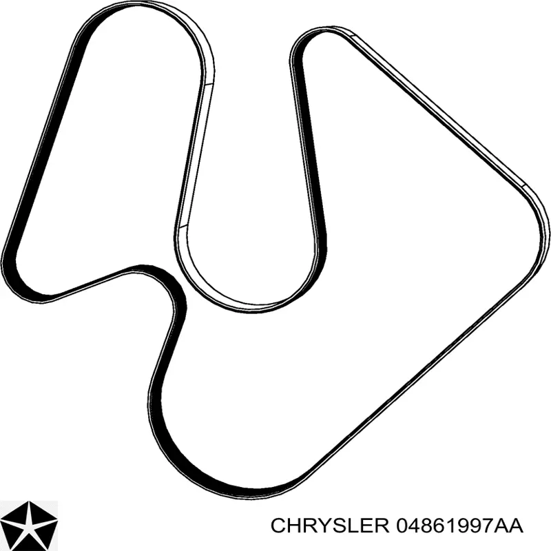 04861997AA Chrysler Correa poly v