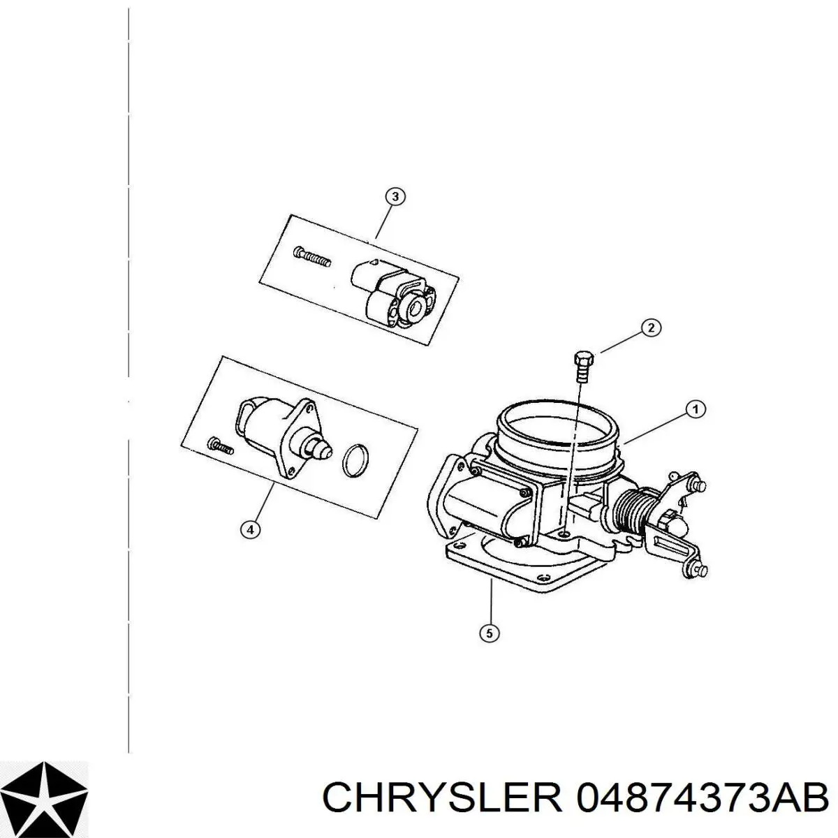 Válvula de mando de ralentí Chrysler 04874373AB precio, desde 15,35 EUR
