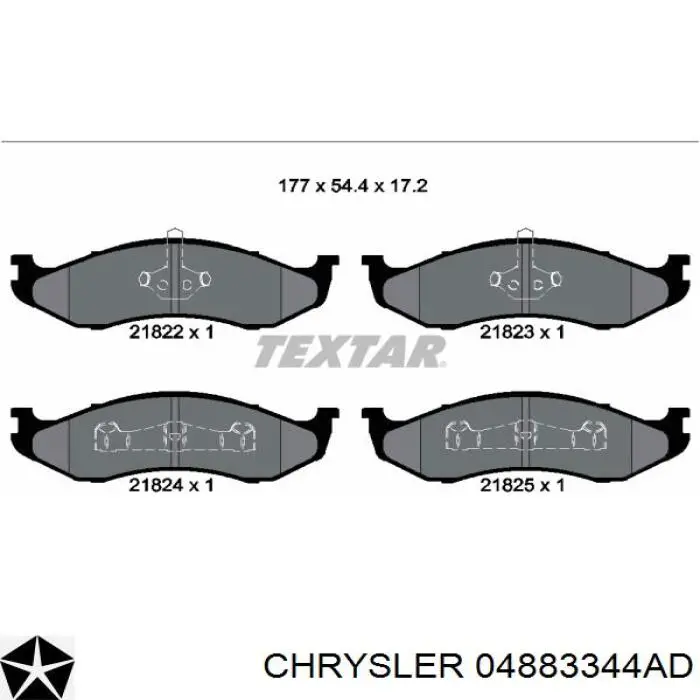 Pastillas de freno delanteras Jeep Grand Cherokee 1 Z