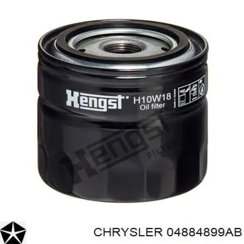 04884899AB Chrysler filtro de aceite