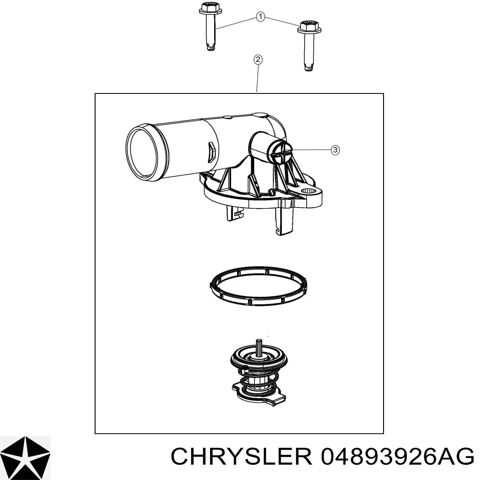 Comprar 4893926AD Chrysler Caja de termostato