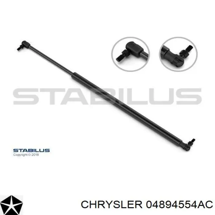 04894554AC Chrysler amortiguador de maletero