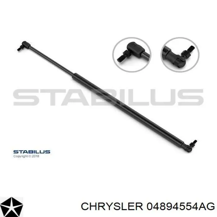 Amortiguador de maletero Chrysler 04894554AG precio, desde 15,77 EUR