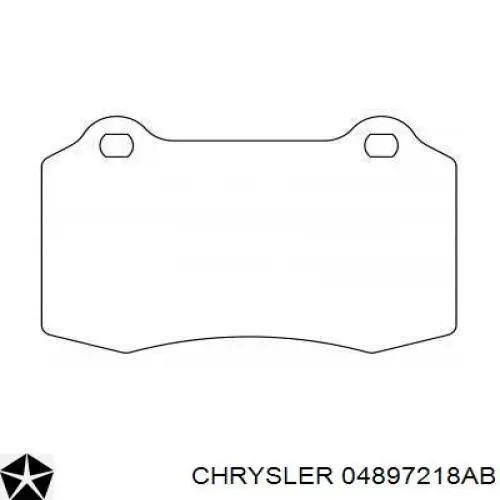 04897218AB Chrysler pastillas de freno delanteras