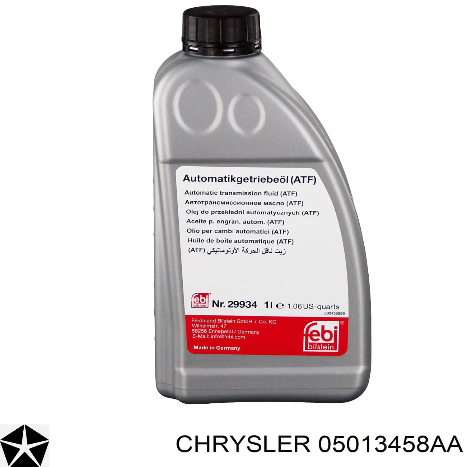 05013458AA Chrysler Aceite caja cambios