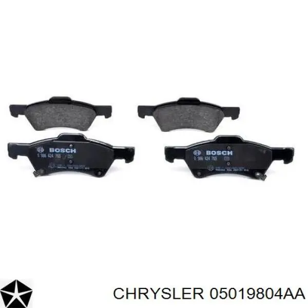 05019804AA Chrysler pastillas de freno delanteras