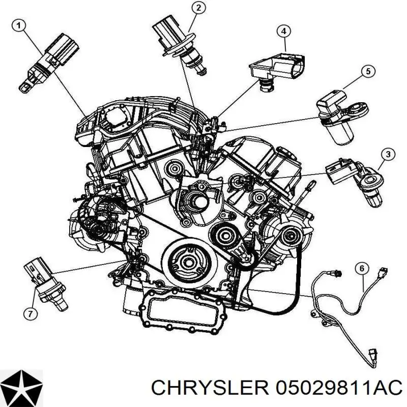 Sensor ckp Chrysler Sebring 